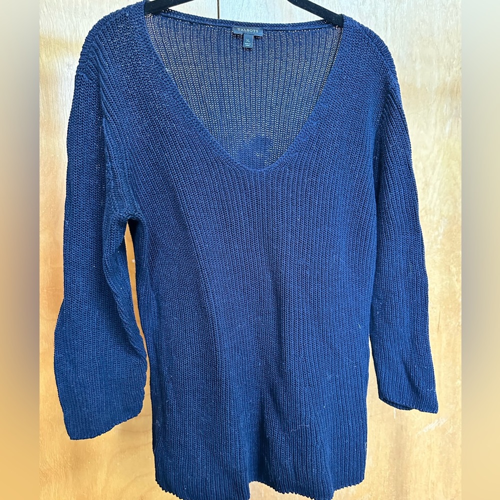 100% Cotton Navy Sweater
